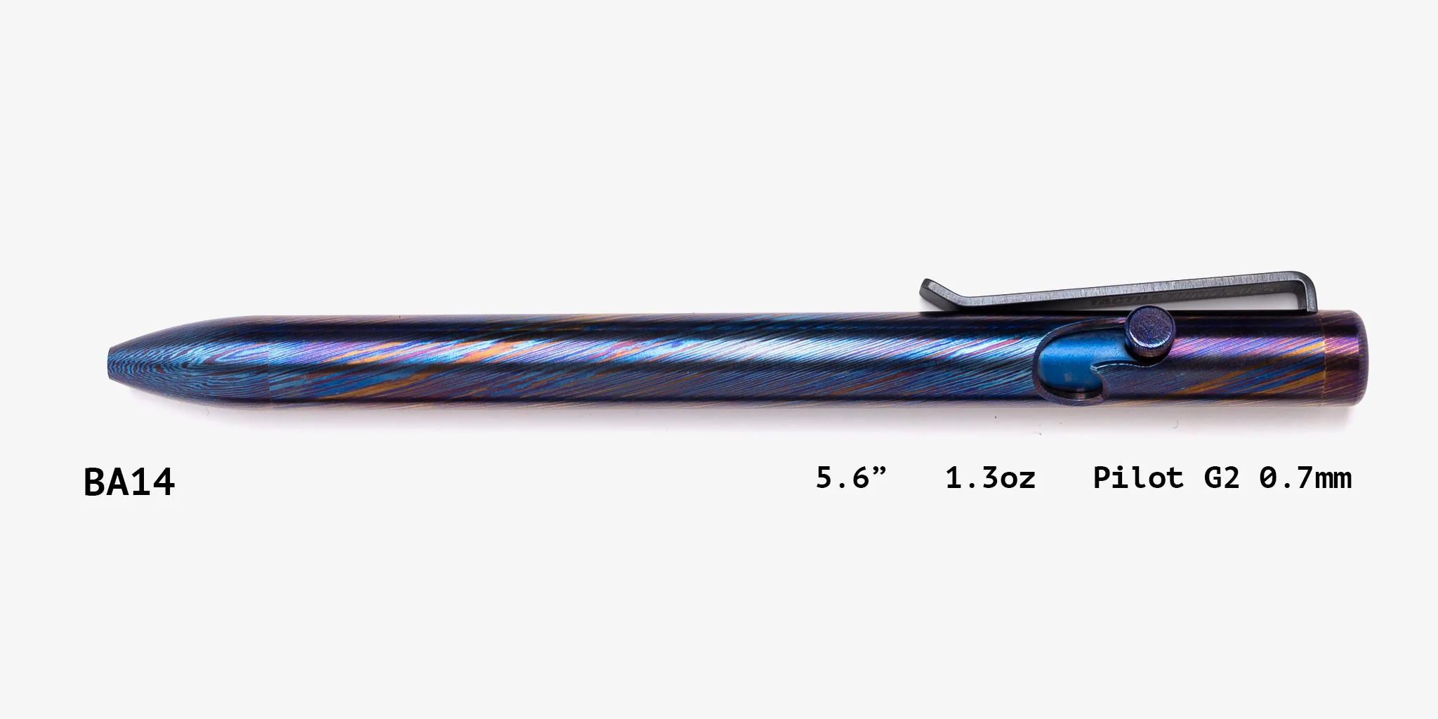 Full Titanium Damascus Bolt Action Pens - Image 14